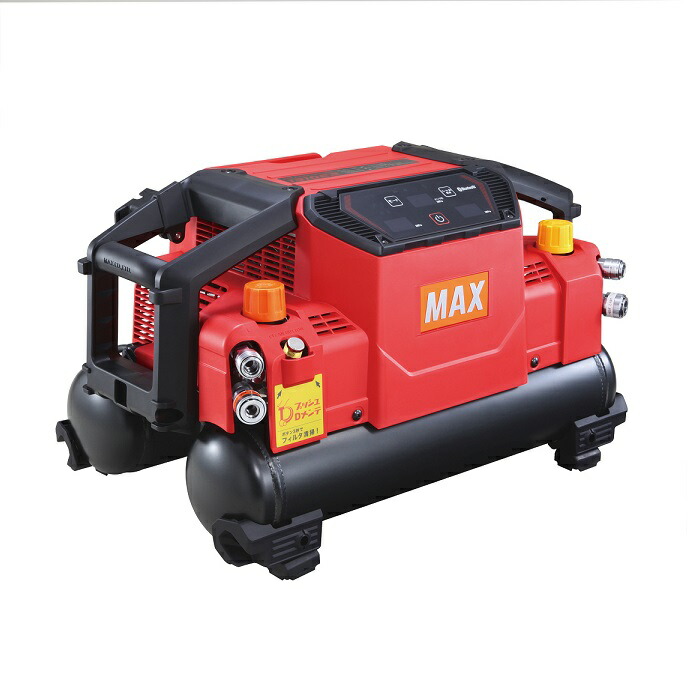 マックス AK-HL1310E2 エアコンプレッサ 常圧用取はけ口 x2個+高圧用取り出し口x2個付 横向きレイアウト 新規則体系 うしろ押しD営繕積み上げる AC100V 赤 新品 ※代引不可 AKHL1310E2 MAX 大気圏物の具 純然たる品