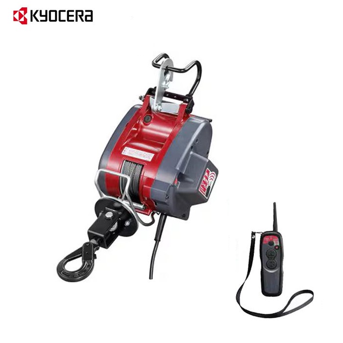 お買い得 京セラ AWIM126RCD リモコンウインチ 最大吊揚荷重130kg ワイヤ−ロ−プφ5mmX21m付 AC100V 吊下型 新品 代引不可 リョ−ビ WIM-126RC WIM126RC 純正品|プロショップE-道具館店