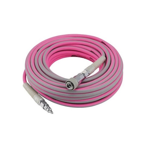 マッハ AR-610P ロック一発カプラ付高圧用エアーライズホ－ス φ6x10m ピンク＆グレ－ 新品 フジマック AR610 純正品