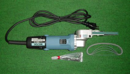 日東工器 EBS-10 電動ベルトン10型 胴締め幅10粍 軽みがき上げる用 AC100V 新品 ベルトサンダ EBS10  完全無欠品