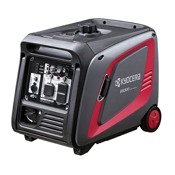 京セラ EGI300 インバーターエンジン発生機 定格最終生産物3kVA オイルアラート・周波数うつり変わり・大型手持ち部分\u0026キャスター付 新品 ※代引不可・構成要素地方送りとどける不可  完全無欠品
