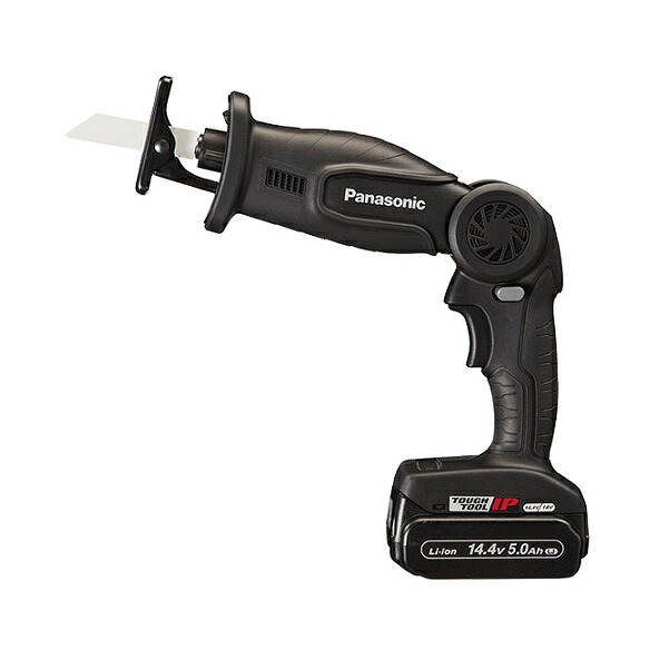パナソニック EZ47A1LJ2F-B 14.4V小型充電デュアルレシプロソー 5.0Ah電池パックx2個 + 充電器付セット 折り曲げ式で狭所でも取回しがラク 新品 純正品
