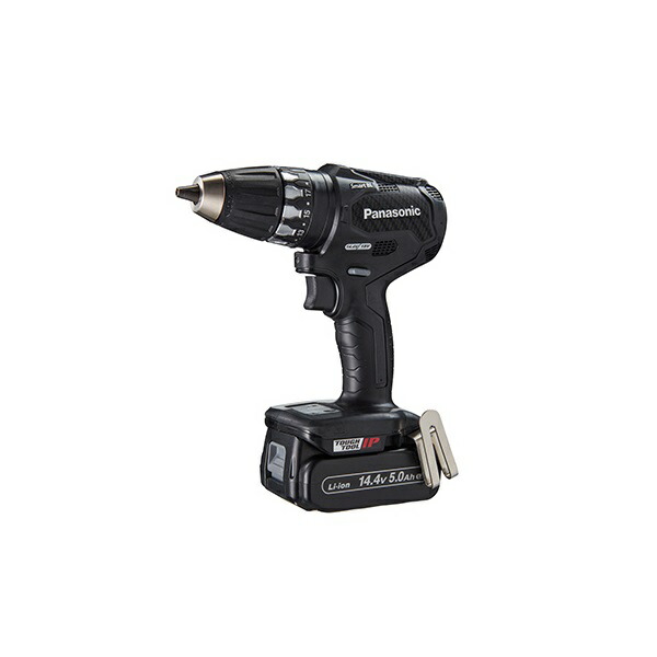 パナソニック EZ74A3LJ2F-B 14.4Vドリルドライバー スマ-トBL搭載 5.0Ah電池パックx2個 + 充電器付セット 黒 穴あけ作業が速く快適 新品 同一価格 純正品