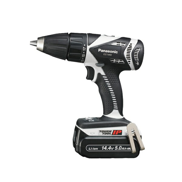 パナソニック EZ7940LJ2S-H 14.4V振動ドリルドライバー 5.0Ah電池パック x2個+充電器付 強力振動でモルタル穴あけがスピーディ グレー 新品 純正品|プロショップE-道具館店