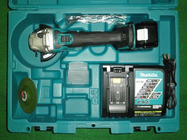 マキタ GA404DRGN 18V-100mm充電式ディスクグラインダ キックバック低減機能搭載 6.0Ahバッテリ x1個付セット 新品 マキタ電動工具 純正品|プロショップE-道具館店