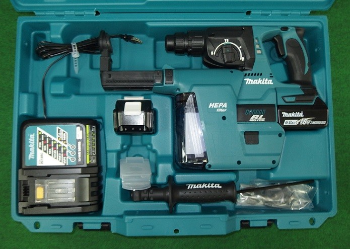 マキタ HR244DRGXV 18V-6.0Ah-24mmAPTハンマドリル 吸塵システム付セット 青 新品 純正品