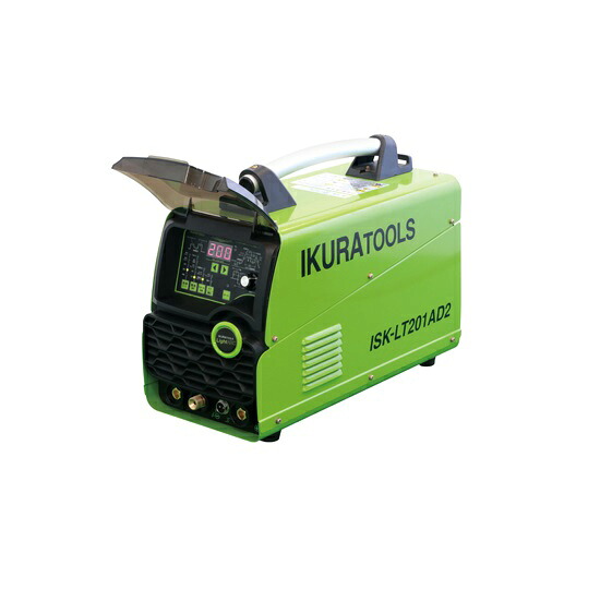 育良精機 ISK-LT201AD2 100V/200V兼用盛りだくさんデジタル取り締まるDC心臓の鼓動TIG溶接機 ライトテイグ 新品 ISKLT201AD2 イクラ 代引不可  完全無欠品