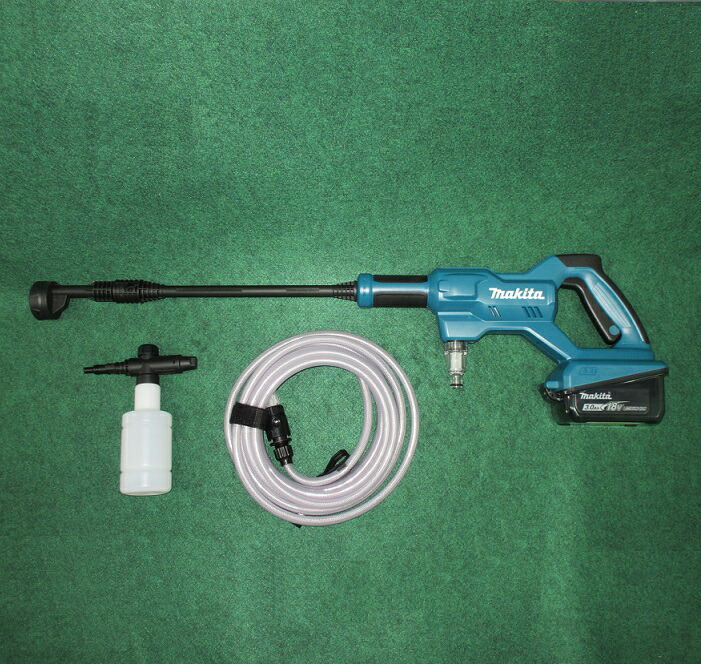マキタ MHW180DZ + BL1830B + DC18WC 18V充電式洗浄機 常用吐出水量:2.5L/min High 常用吐出圧力:2.4Mpa 水道 High 噴射モ－ド5種類 給水方式3種類 3.0Ahバッテリx1 + 充電器付セット 新品【プロ用からDIY、園芸まで。道具・工具のことならe-道具館におまかせ！】 純正品