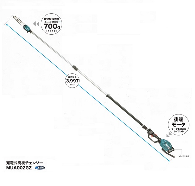 楽天市場】マキタ MUA002GZ+BL4040x2+DC40RA 40Vmax 充電式高枝 