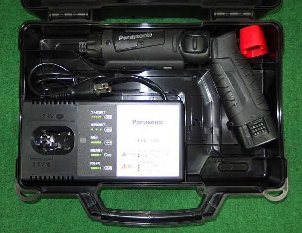 パナソニック EZ7421F07S-B 7.2Vステイックドリルドライバー 1.9Ah蓄電池風呂敷き包み x1個+申し受ける器付仕掛ける 黒 キレイに入眼やり方第四次元を切り上げる 新品  完全無欠品