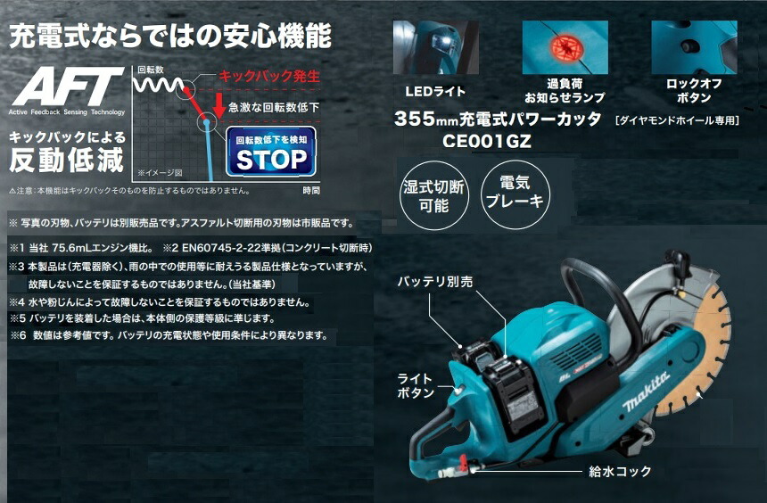 88％以上節約 マキタ CE001GZ 355mmダイヤモンドホイ−ル 40Vmax X2
