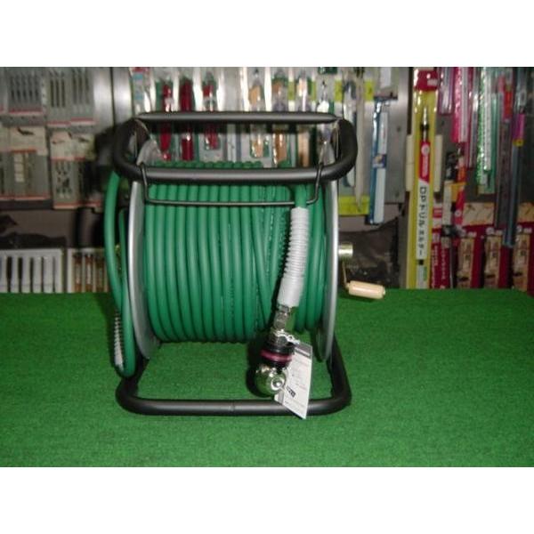マッハ HPDAL-630C スイングカプラ+高圧用スーパースムージーホース付C型ドラム φ6x30m 緑 新品 HPDAL630C フジマック エアー工具 純正品|プロショップE-道具館店
