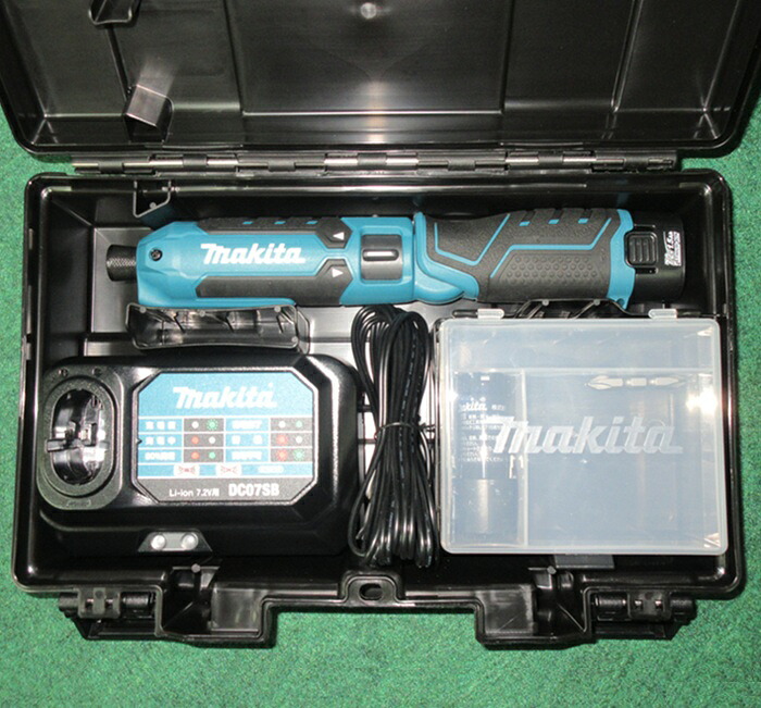 マキタ TD023DSHX 7.2V充電式ペンイパクトドライバ 最大締付トルク:25N・m 軽量・コンパクト 青 1.5Ahバッテリ x2個+充電器付セット プラスチックケース付 新品 マキタ電動工具 純正品|プロショップE-道具館店