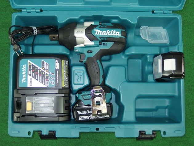マキタ TW1001DRGX 18Vブラシレスインパクトレンチ 最大限度締付トルク800N・m 角運転19mmsq 殴ること力3段うつり変わり 6.0Ahバッテリ x2個付仕掛ける 新品 マキタ電動手道具 完全無欠品
