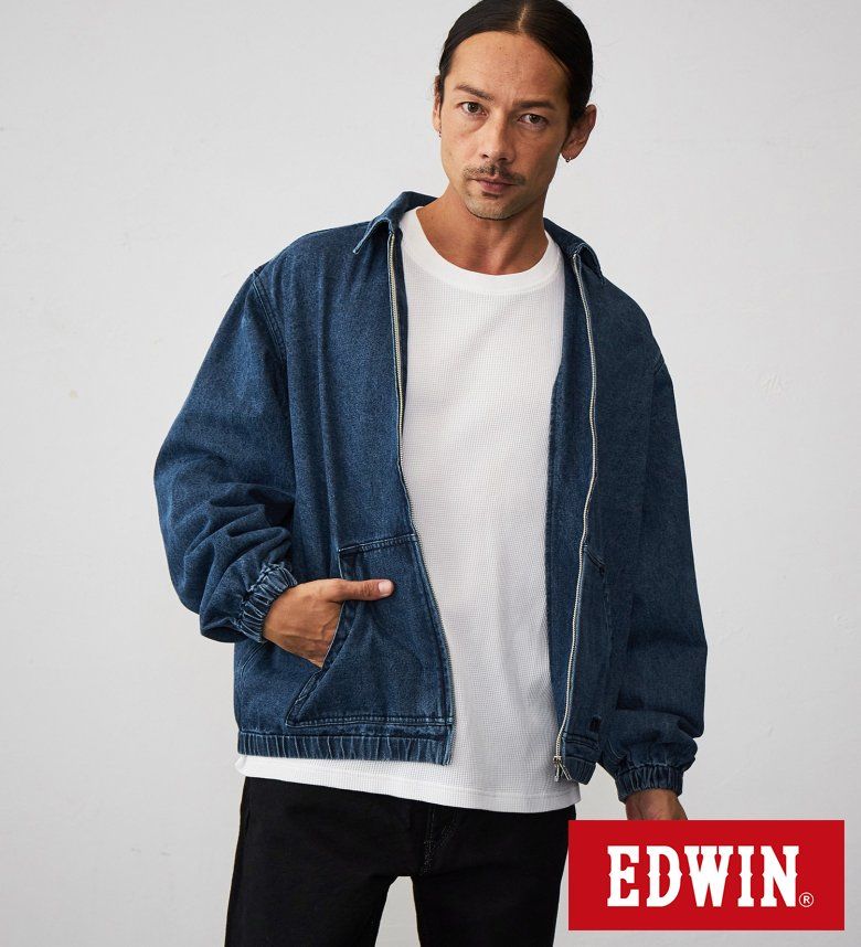 【エドウイン公式】【SALE★40％OFF】ジップアップ デニムジャケット EDWIN エドウィン メンズアウター