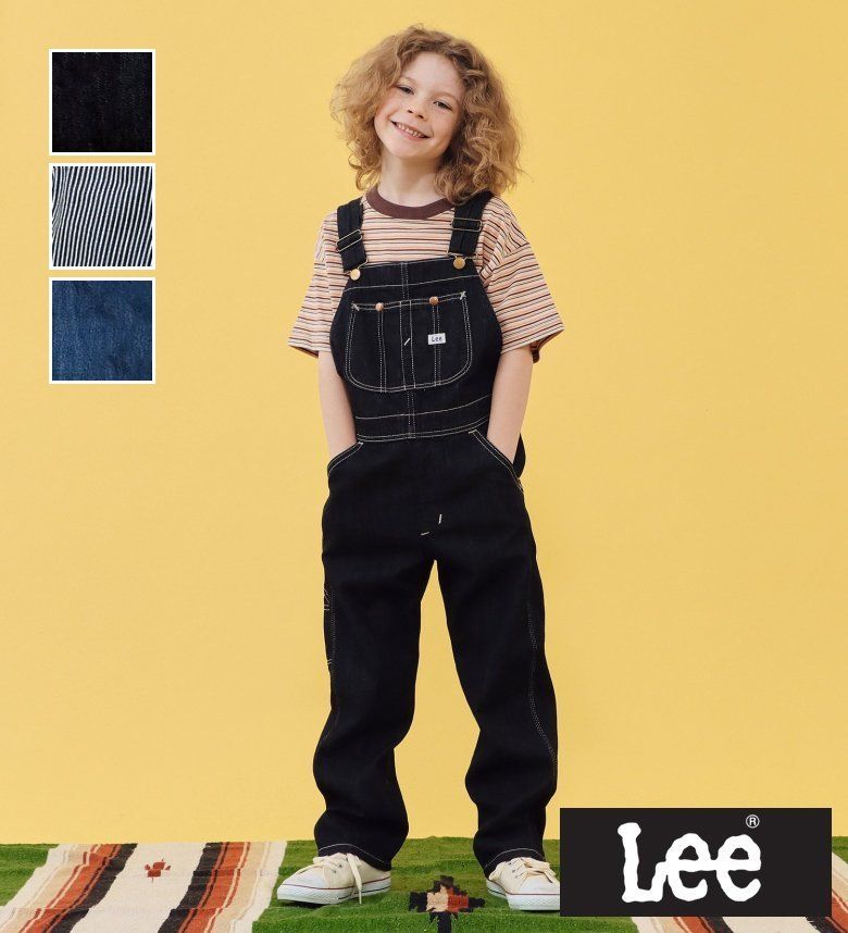 【Lee公式】【110-160cm】キッズ オーバーオール 高品質綿100％ リー サロペット オールインワン デニム ジーンズ ジーパン パンツ 子供服 キッズ 男の子 女の子