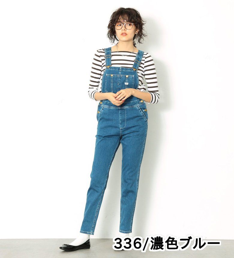 楽天市場 Lee公式 すっきり着こなす オーバーオール ストレッチスリム レディース リー エドウインショップ Edwin