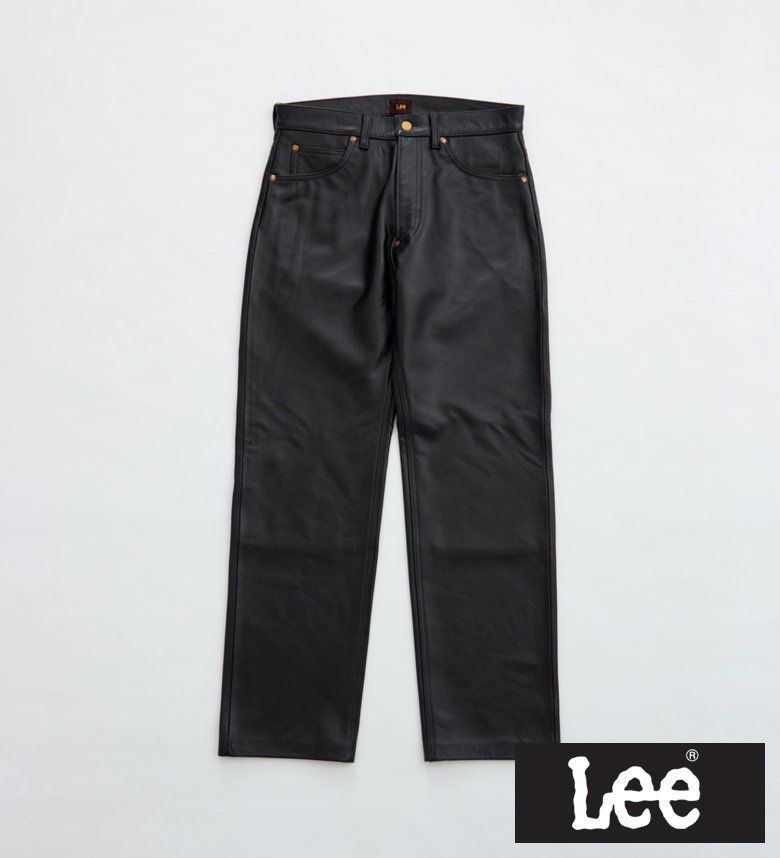 【Lee公式】RIDER STRAIGHT LEATHER PANTS【カウレザー】リー｜エドウインショップ（EDWIN）