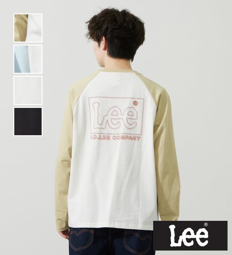 【Lee公式】バッグプリント長袖Tシャツ リー