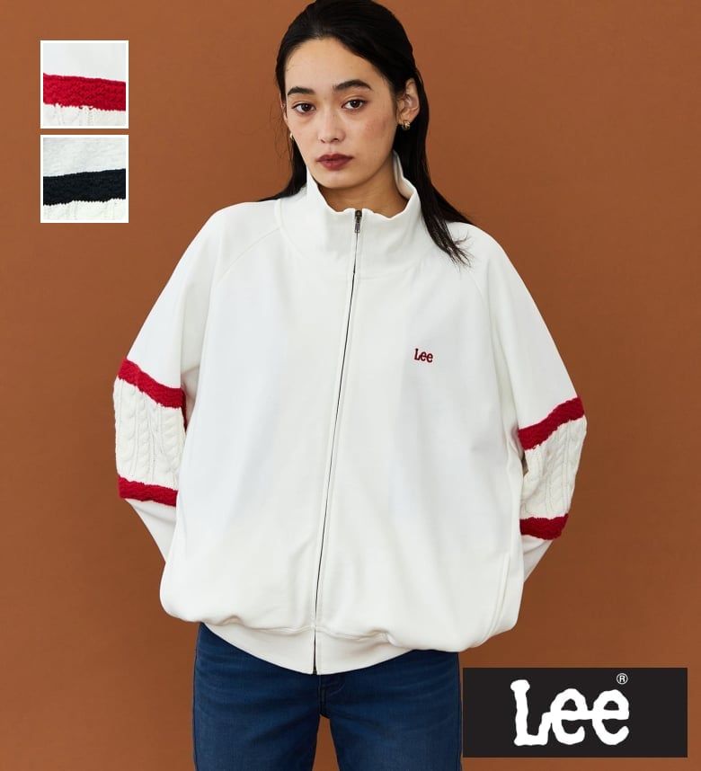 【Lee公式】【SALE★40％OFF】ニットパネルスリーブ ジップアップブルゾン リー ジャケット アウター｜エドウインショップ（EDWIN）