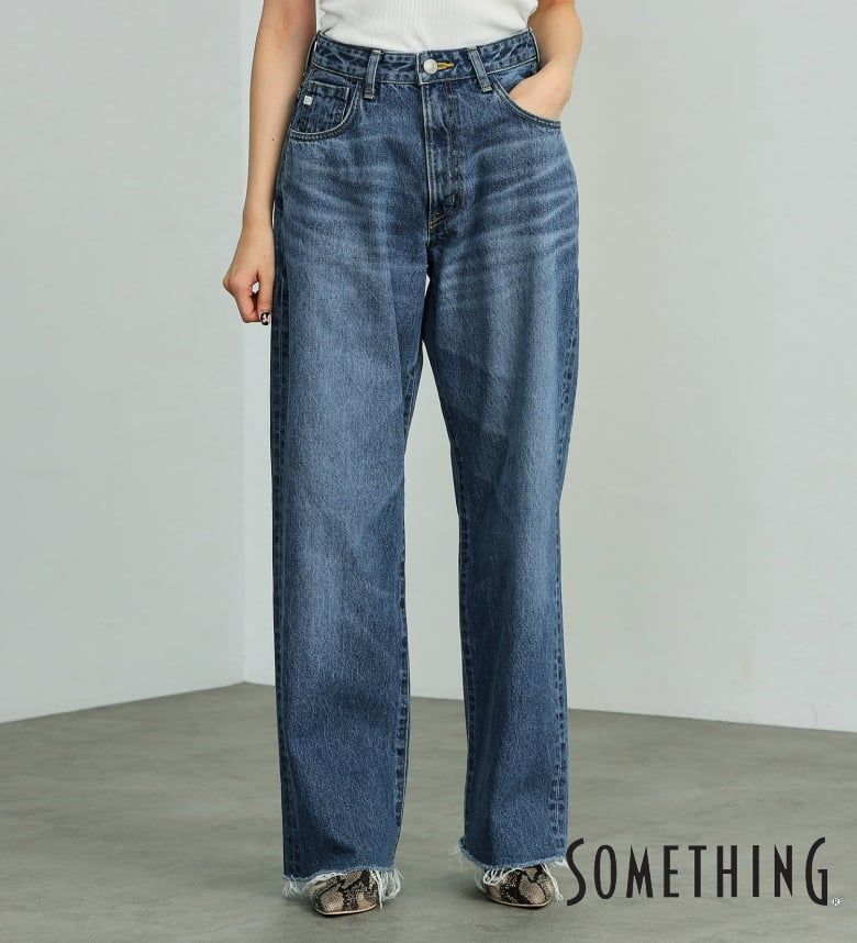 【サムシング公式】【SALE★50％OFF】【STORY10月号掲載】SOMETHING×mk CUT OFF STRAIGHT
