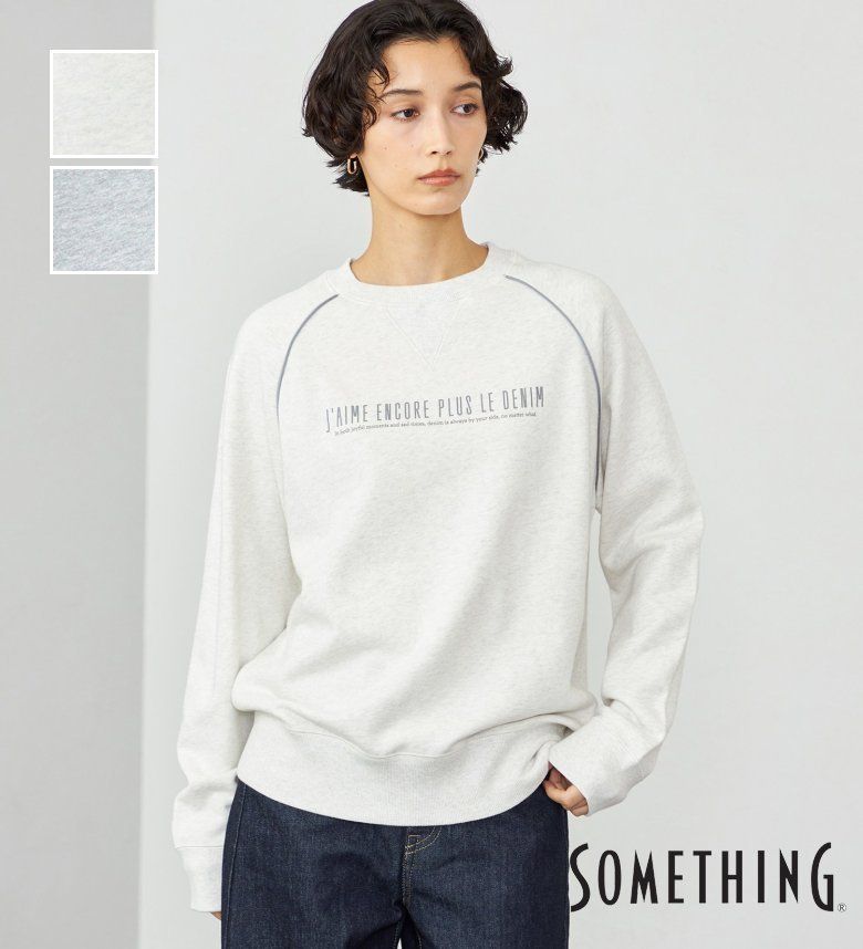 【サムシング公式】【SALE★30％OFF】SOMETHING スタンダードスウェット レディース 長袖トップス