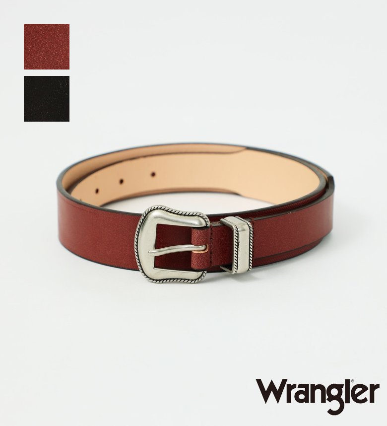 新品未開封　Wrangler 本革牛柄デザイン ベルト シルバーバックル 新品未開封 Wrangler 本革牛柄デザイン ベルト シルバーバックル