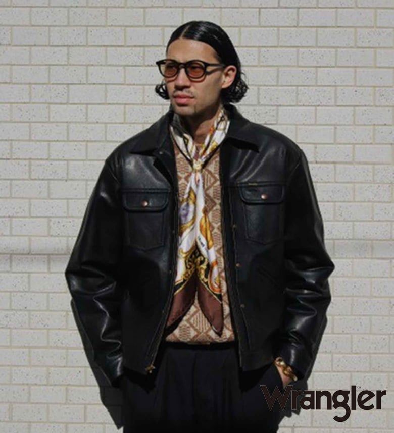 【ラングラー公式】24MJZ LEATHER【ゴートレザー】/ジャケット Wrangler アウター
