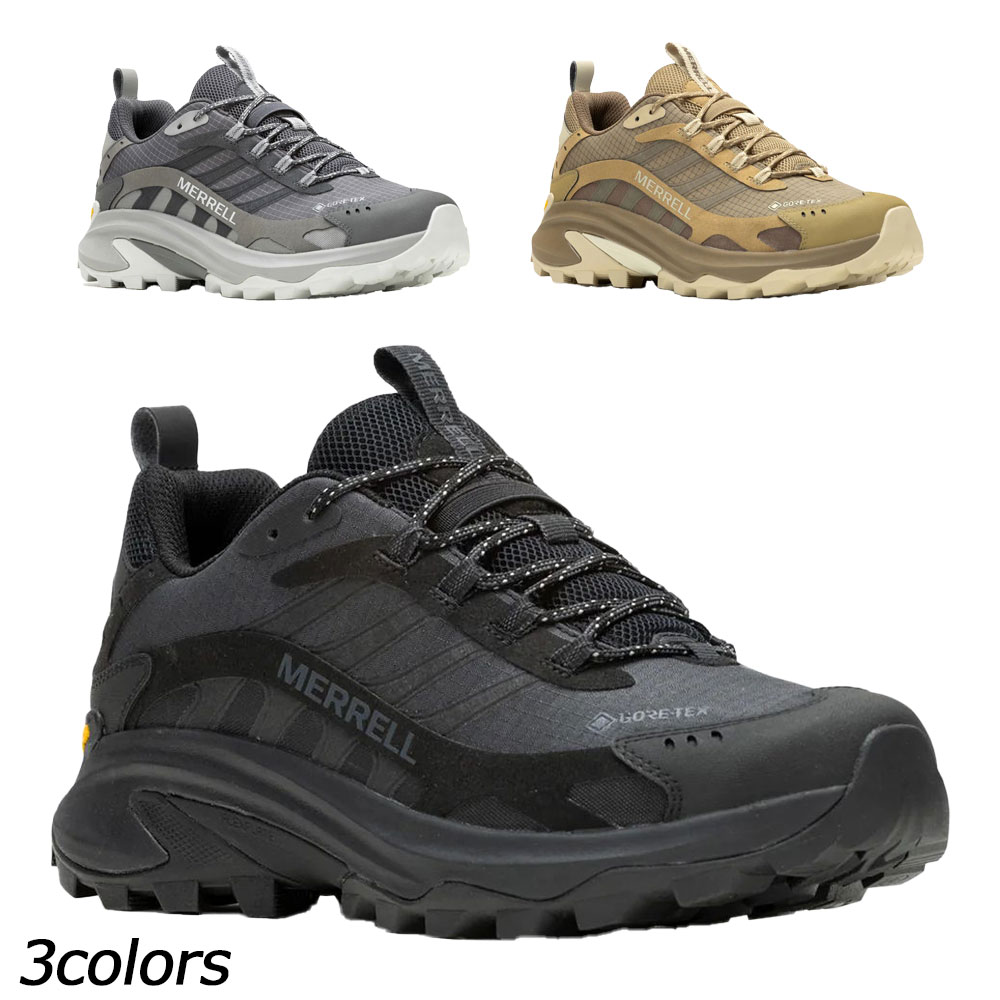 メレル MERRELL モアブ 素早さ 2 ゴアテックス 37513、37515、37517 シューズ 山歩き GORE-TEX 雨合羽 Vibram メンズ