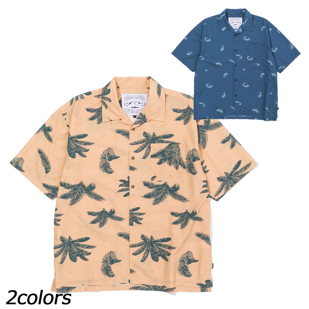 ポーラー POLeR SHIRRING NYLON SHIRT シャツ 半袖 UV加工 吸湿 速乾 対塩素加工 メンズ｜イイパワーズ　店