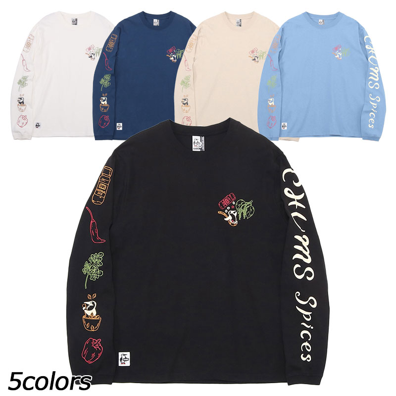 チャムス CHUMS チャムススパイスブラッシュドロングスリーブTシャツ CH01-2453 Tシャツ 長袖 ロンT ユニセックス
