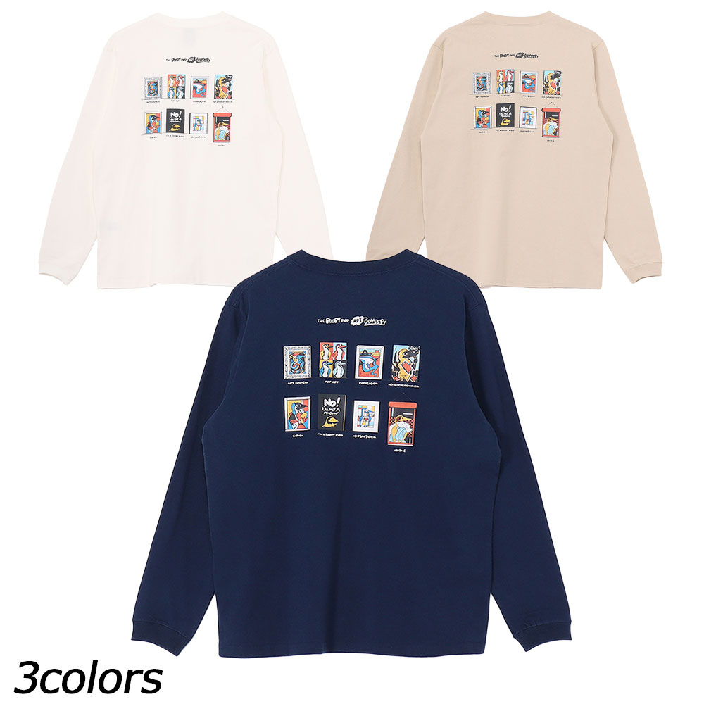 チャムス CHUMS アートブービーブラッシュドロングスリーブTシャツ CH01-2664 Tシャツ 長袖 ユニセックス