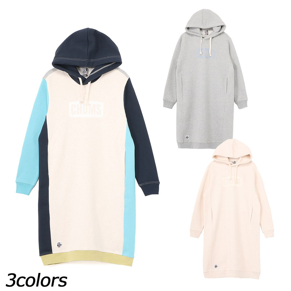 チャムス CHUMS チャムスロゴロングパーカー CH18-1359 パーカー スウェット ワンピース スカート レディース｜イイパワーズ　店