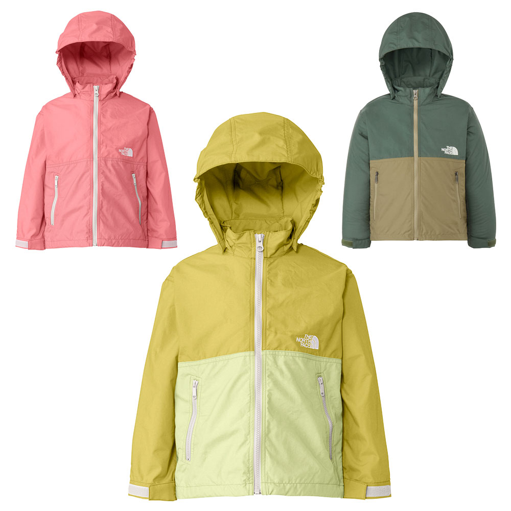 ノースフェイス THE NORTH FACE コンパクトジャケット NPT22510 ジャケット ウインドブレーカー 撥水 フード取り外し可能 キッズ トドラー