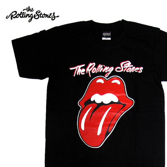 楽天市場 メール便配送 The Rolling Stones ザ ローリング ストーンズ バンドtシャツ 半袖 Ba 0008 Bk Lips And Tongue Tee リップスアンドタン Tee Base ベース