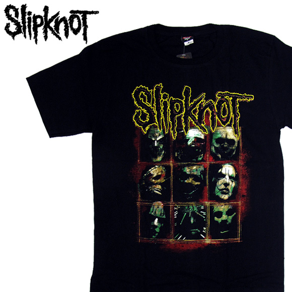 楽天市場 メール便配送 Slipknot スリップノット バンドtシャツ 半袖 Bg 0010 Bk Slipknot Member Tee メンバー 半袖tシャツ Base ベース