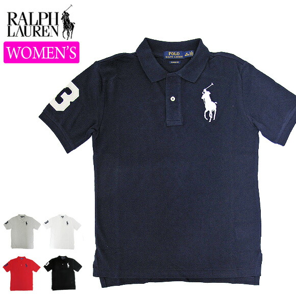 楽天市場 メール便配送 レディース Polo Ralph Lauren ポロラルフローレン ポロシャツ ビッグポニー 半袖ポロシャツ Big Pony S S Polo Shirt Base ベース