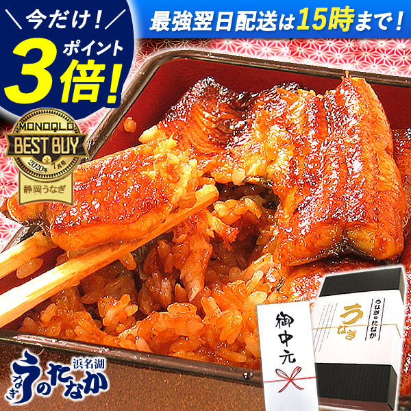 ＼上半期大感謝祭★P3倍＆150円クーポン／ うなぎ 国産 お中元 御中元 プレゼント 蒲焼き 食べ物 送料無料 鰻 食品 グルメ 人気 ギフト 誕生日 内祝い 夏ギフト ご褒美 小分け 蒲焼き 最強配送 【静岡産 AAA 簡易箱・化粧箱・風呂敷】PON-2 [1～6人前] 浜名湖うなぎのたなか｜浜名湖　うなぎのたなか