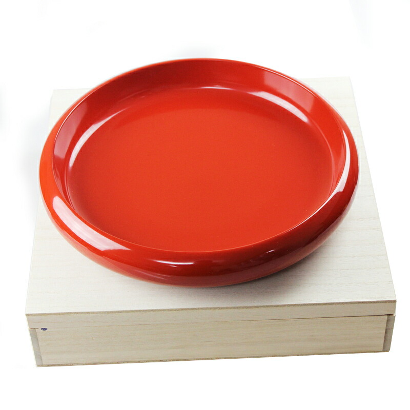 木製 10.0 盛鉢 洗朱（木箱入り）（菓子鉢 漆器 日本製 国産）43588-5（中出漆器店）
