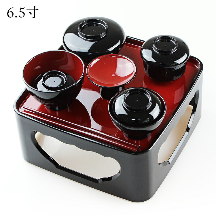 楽天市場】仏器膳セット 6寸 黒内朱 峰山（お椀：食洗機対応） 霊供膳