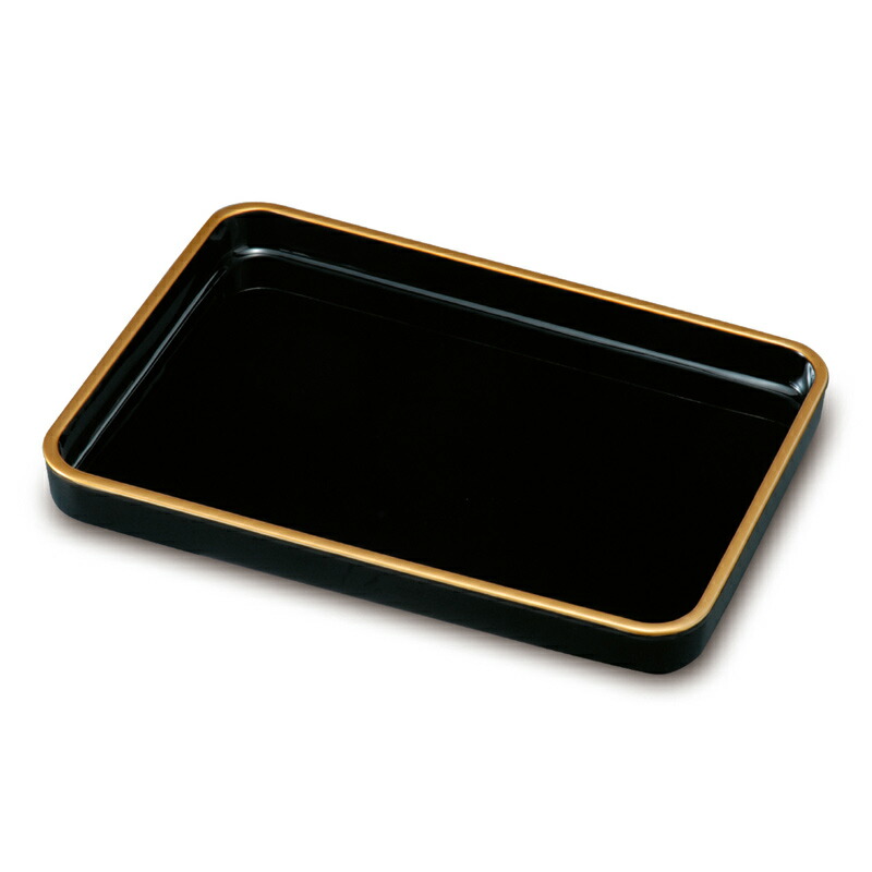 賞状盆 紀州漆器 木製 金縁付き 17.0 カシュー塗 MDF 送料無料 高品質 日本製 国産 伝統工芸 式典 式場 学校 卒業式 入学式 表彰 賞状 行事 漆器 黒塗り 金付き|漆器とキッチン 祭りのええもん