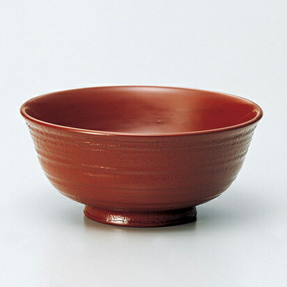 越前漆器 荒筋椀 (大) 古代朱 1客 木製 漆塗 うるし塗 松屋漆器 12-03105