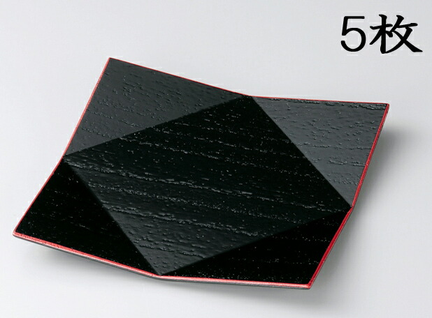 最新人気 楽天市場 越前漆器 銘々皿 桐菱折 渕朱 ５枚 木製 ウレタン塗 松屋漆器 漆器とキッチン 祭りのええもん 限定価格セール Www Siapctg Com Co