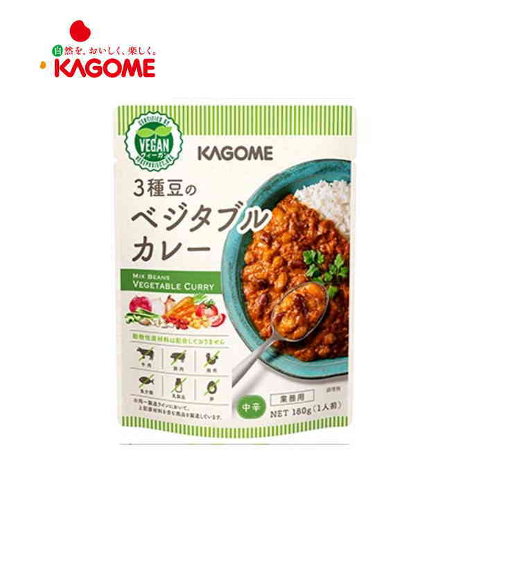 残りわずか カゴメ ３種豆のベジタブルカレー 180g 30袋 人気ブランド Lexusoman Com