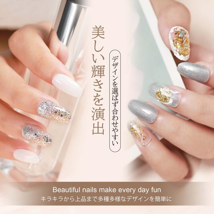 楽天市場 ジェルネイル スパークミックスジェル 全6種 ラメ グリッター ホログラム 入り クリア ジェル ゴールド シルバー ブロンズ シャンパンゴールド オーロラ ネイル Lulugel ジェルネイル用品ならイイネイル