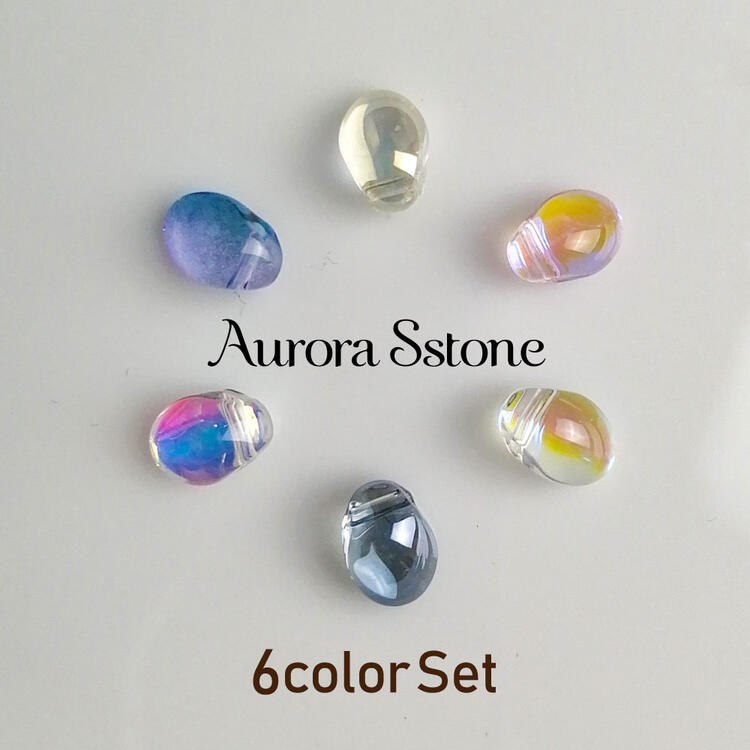 楽天市場 ネイルパーツ ストーン クリア 全6色セット 石 水晶 天然石風 ジェルネイル レジン オーロラ アート アクセサリー ジェルネイル 用品ならイイネイル