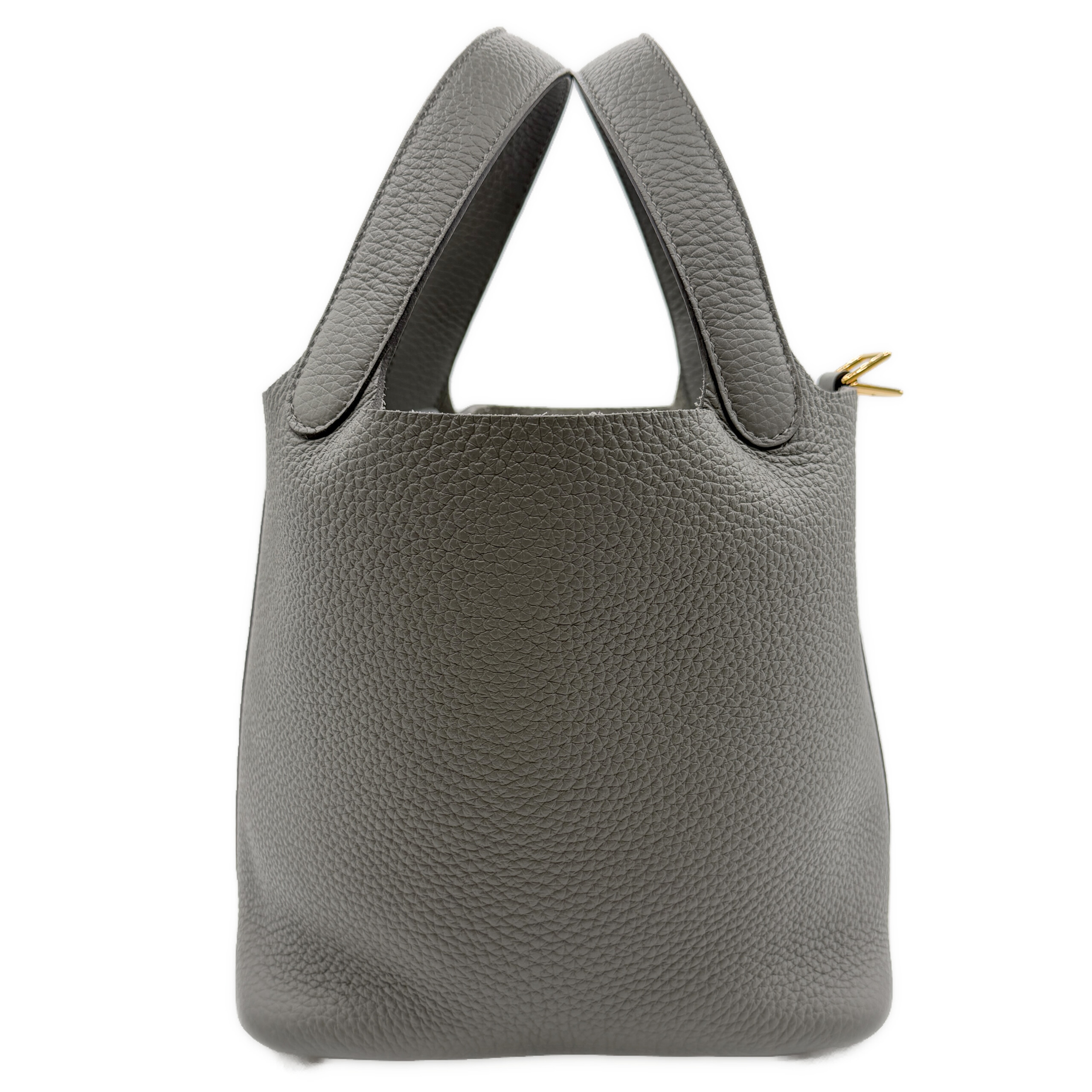 エルメス ピコタンロックPM グリメイヤー トリヨンクレマンス ゴールド金具 B刻印 中古A HERMES レディース ハンドバッグ|笑福ブランド