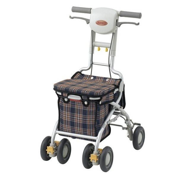 安寿 サンフィールS（買い出し）／青照合のしるし（アロン化成）シルバーカーコンパクトタイプ  532-362