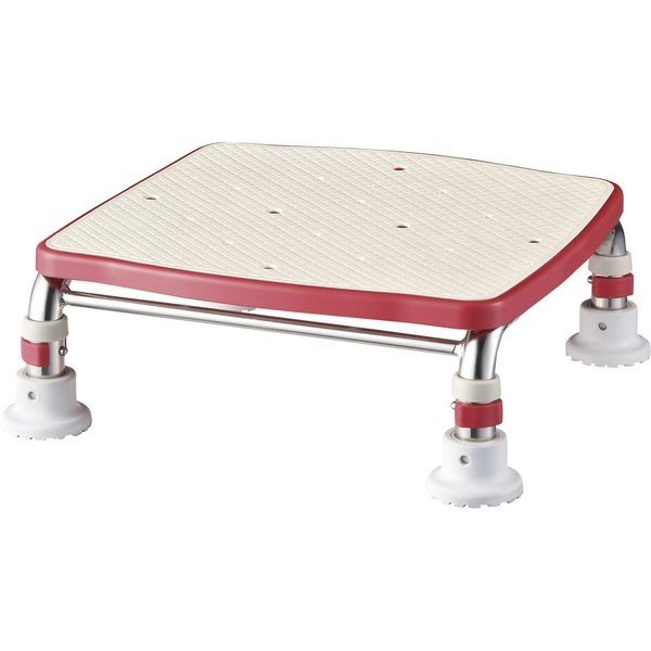安寿 ステンレス製浴槽台Rジャスト10 ／レッド（アロン化成）