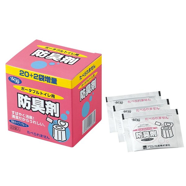 （容れもの売りわたす）安寿 携帯型室内用便器用防臭剤22×10個入（アロン化成）